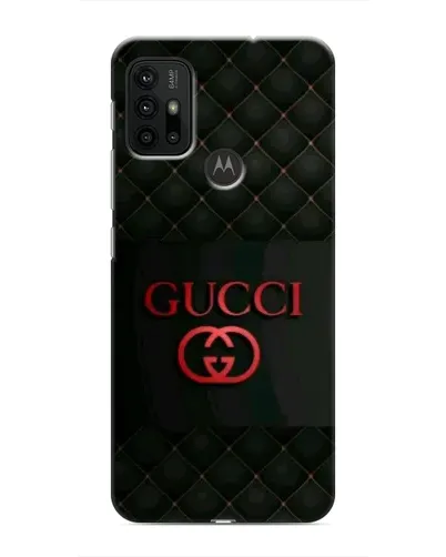 Чехол для Motorola MOTO G30 с картинкой «Gucci — стеганый черный»