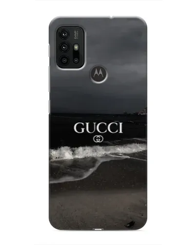 Чехол для Motorola MOTO G30 с картинкой «Gucci — морской прибой»