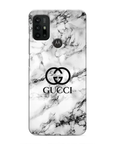 Чехол для Motorola MOTO G30 с картинкой «Gucci — мраморный шик»