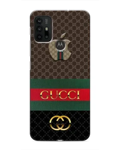 Чехол для Motorola MOTO G30 с картинкой «Gucci — брендированный десерт»