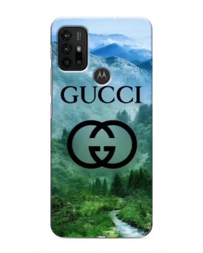 Чехол для Motorola MOTO G30 с картинкой «Gucci — горный пейзаж»