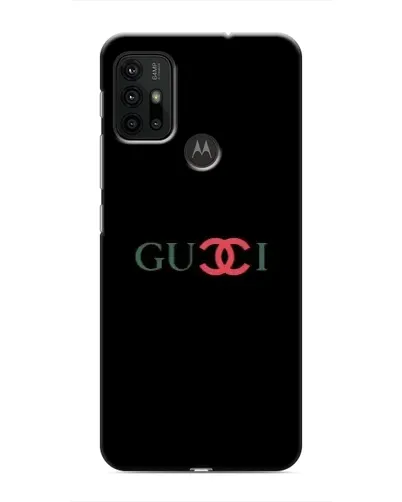 Чехол для Motorola MOTO G30 с картинкой «Gucci — красный градиент»
