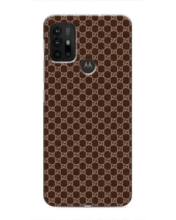Чехол для Motorola MOTO G30 с картинкой «Gucci — шоколадная сетка»
