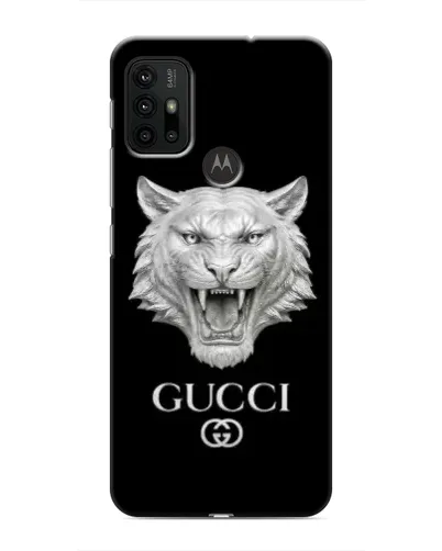 Чехол для Motorola MOTO G30 с картинкой «Gucci — серебряный лев» Чехол для Motorola MOTO G30 с картинкой «Gucci — серебряный лев»