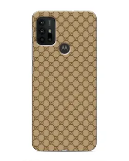 Чехол для Motorola MOTO G30 с картинкой «Gucci — классический беж»