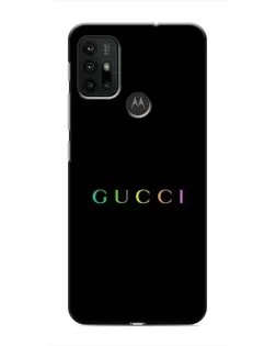 Чехол для Motorola MOTO G30 с картинкой «Gucci — неоновый минимализм»