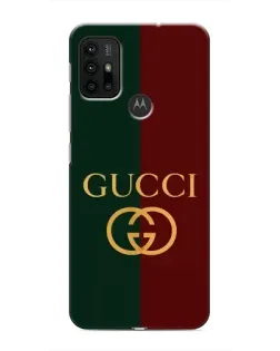 Чехол для Motorola MOTO G30 с картинкой «Gucci — темно-зеленый градиент»