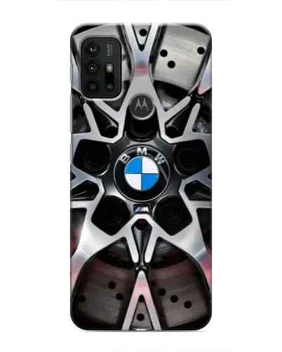 Чехол для Motorola MOTO G30 с картинкой «BMW — деталь диска»