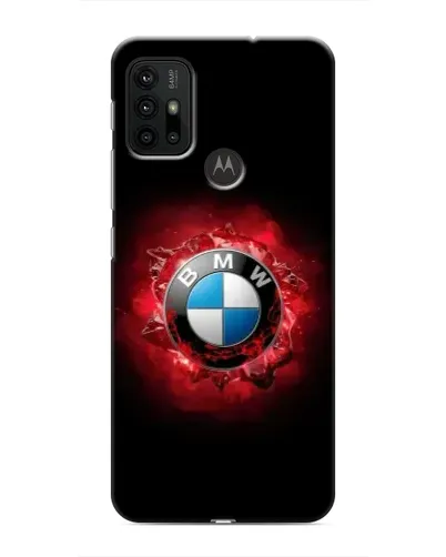 Чехол для Motorola MOTO G30 с картинкой «Логотип BMW — вспышка»
