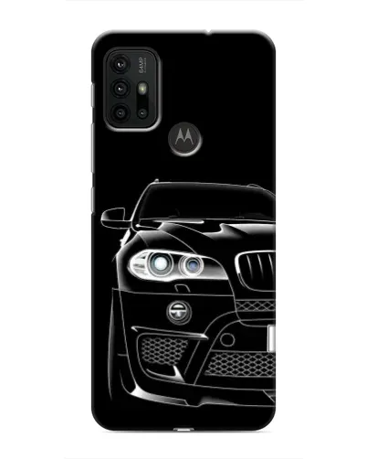 Чехол для Motorola MOTO G30 с картинкой «Темный силуэт BMW»