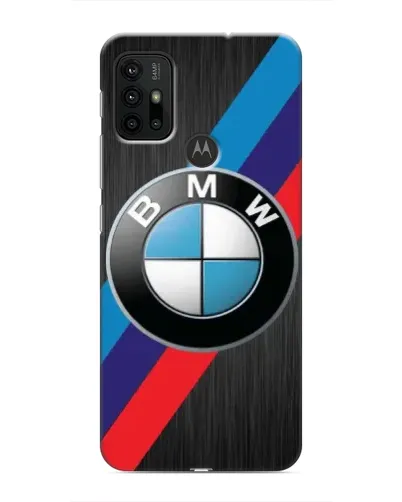 Чехол для Motorola MOTO G30 с картинкой «BMW M-stripes стиль»