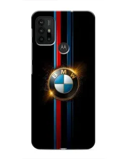 Чехол для Motorola MOTO G30 с картинкой «BMW M-Power неон»