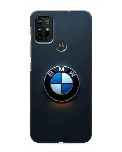 Чехол для Motorola MOTO G30 с картинкой «Логотип BMW — минимализм»