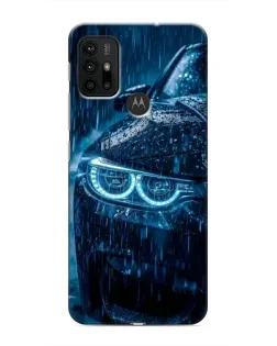 Чехол для Motorola MOTO G30 с картинкой «BMW под дождем»
