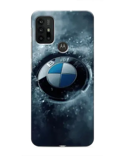 Чехол для Motorola MOTO G30 с картинкой «Логотип BMW — лед» Чехол для Motorola MOTO G30 с картинкой «Логотип BMW — лед»