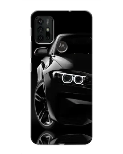 Чехол для Motorola MOTO G30 с картинкой «Черная BMW — профиль» Чехол для Motorola MOTO G30 с картинкой «Черная BMW — профиль»