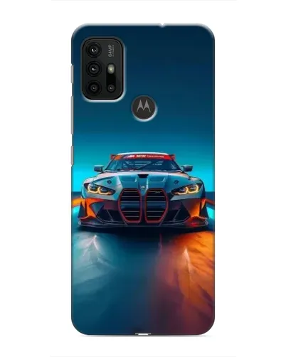 Чехол для Motorola MOTO G30 с картинкой «BMW — огни неона» Чехол для Motorola MOTO G30 с картинкой «BMW — огни неона»