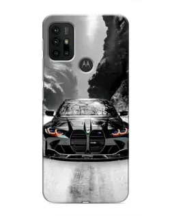 Чехол для Motorola MOTO G30 с картинкой «BMW — акварельный дрифт»