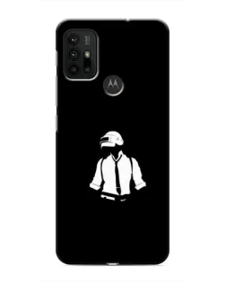 Чохол для Motorola MOTO G30 з картинкою «PUBG — білий шолом»