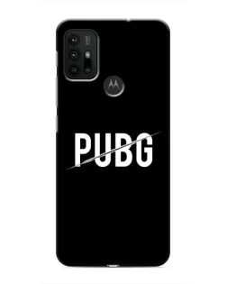 Чохол для Motorola MOTO G30 з картинкою «PUBG — білий логотип»