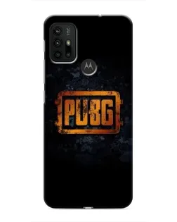 Чохол для Motorola MOTO G30 з картинкою «PUBG — золотий логотип»