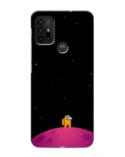 Чехол для Motorola MOTO G30 с картинкой «Одинокий герой на планете»