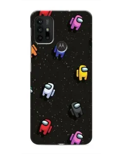 Чехол для Motorola MOTO G30 с картинкой «Космический паттерн Among Us»