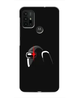 Чехол для Motorola MOTO G30 с картинкой «Among Us шлем»