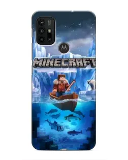 Чехол для Motorola MOTO G30 с картинкой «Minecraft ледяной мир» Чехол для Motorola MOTO G30 с картинкой «Minecraft ледяной мир»