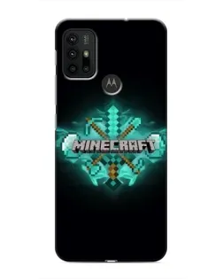 Чехол для Motorola MOTO G30 с картинкой «Minecraft Diamond лого» Чехол для Motorola MOTO G30 с картинкой «Minecraft Diamond лого»
