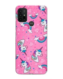 Чехол для Motorola MOTO G30 с картинкой «Unicorn паттерн розовый» Чехол для Motorola MOTO G30 с картинкой «Unicorn паттерн розовый»