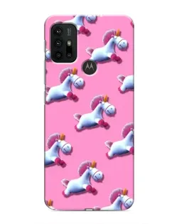 Чехол для Motorola MOTO G30 с картинкой «Единороги на розовом» Чехол для Motorola MOTO G30 с картинкой «Единороги на розовом»