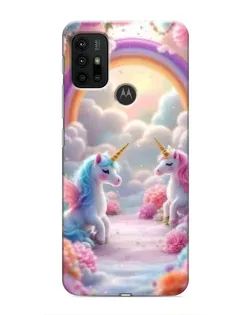 Чехол для Motorola MOTO G30 с картинкой «Радуга и единороги» Чехол для Motorola MOTO G30 с картинкой «Радуга и единороги»