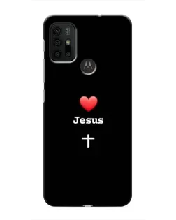 Чехол для Motorola MOTO G30 с картинкой «Сердце - Jesus» Чехол для Motorola MOTO G30 с картинкой «Сердце - Jesus»