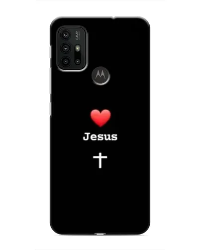 Чехол для Motorola MOTO G30 с картинкой «Сердце - Jesus» Чехол для Motorola MOTO G30 с картинкой «Сердце - Jesus»