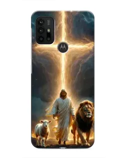 Чехол для Motorola MOTO G30 с картинкой «Лев Иуды и Свет» Чехол для Motorola MOTO G30 с картинкой «Лев Иуды и Свет»