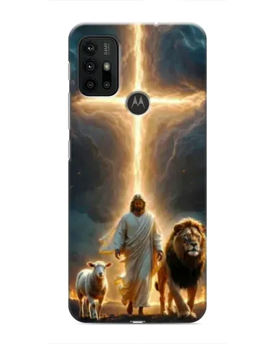 Чехол для Motorola MOTO G30 с картинкой «Лев Иуды и Свет» Чехол для Motorola MOTO G30 с картинкой «Лев Иуды и Свет»