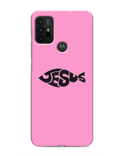 Чехол для Motorola MOTO G30 с картинкой «Розовый символ Jesus» Чехол для Motorola MOTO G30 с картинкой «Розовый символ Jesus»