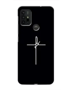 Чехол для Motorola MOTO G30 с картинкой «Тонкий крест»