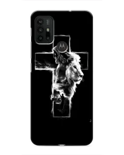 Чехол для Motorola MOTO G30 с картинкой «Сияющий крест Jesus»