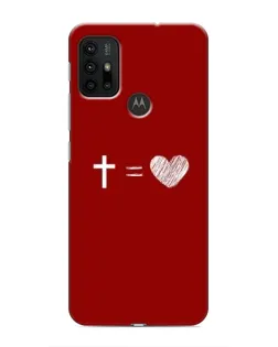 Чехол для Motorola MOTO G30 с картинкой «Уравнение любви»