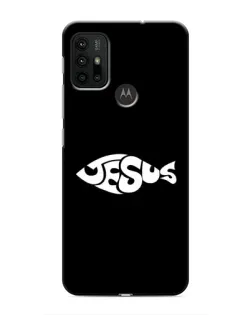 Чехол для Motorola MOTO G30 с картинкой «Рыба Jesus»