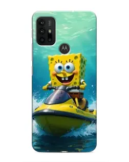 Чехол для Motorola MOTO G30 с картинкой «Спанч Боб на гидроцикле» Чехол для Motorola MOTO G30 с картинкой «Спанч Боб на гидроцикле»