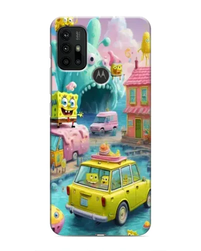 Чехол для Motorola MOTO G30 с картинкой «Монстр-трак приключения»