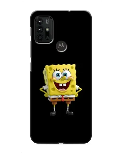 Чехол для Motorola MOTO G30 с картинкой «Классический Губка Боб»