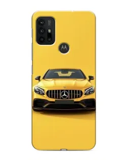 Чехол для Motorola MOTO G30 с картинкой «Желтый Mercedes GT»