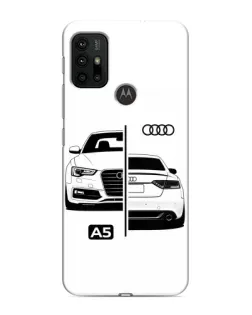 Чехол для Motorola MOTO G30 с картинкой «Audi — контрастный дизайн» Чехол для Motorola MOTO G30 с картинкой «Audi — контрастный дизайн»