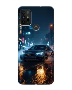 Чехол для Motorola MOTO G30 с картинкой «Ночной город и Audi» Чехол для Motorola MOTO G30 с картинкой «Ночной город и Audi»