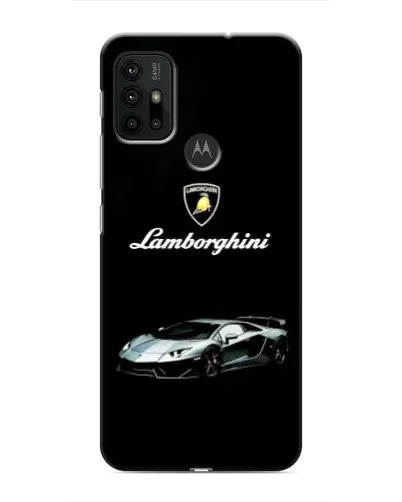 Чехол для Motorola MOTO G30 с картинкой «Логотип Lamborghini классика»