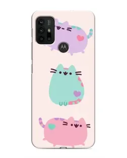 Чехол для Motorola MOTO G30 с картинкой «Pusheen трио» Чехол для Motorola MOTO G30 с картинкой «Pusheen трио»